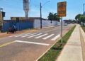 Faixa de pedestre solicitada por Sofia Andrade garante mais segurança em frente à Escola Moranguinho e Parque Abobrão