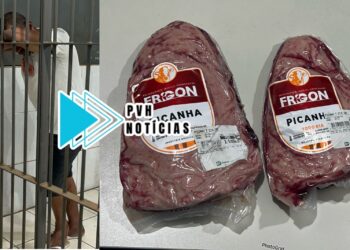 NO IG: Homem é preso tentando furtar picanha em supermercado da zona leste