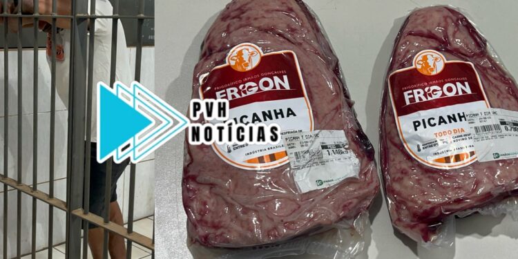 NO IG: Homem é preso tentando furtar picanha em supermercado da zona leste