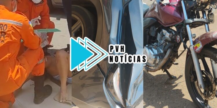 URGENTE: Casal em moto fica gravemente ferido em acidente na Avenida Rio de Janeiro