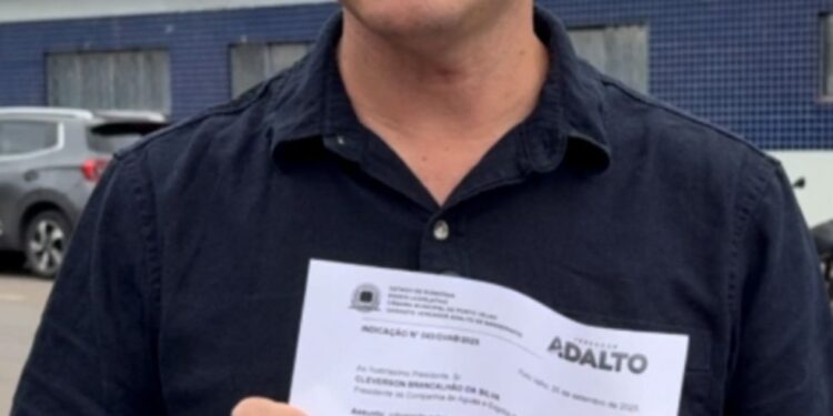 Vereador Adalto cobra retomada da operação da CAERD no Distrito de União Bandeirantes