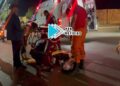 URGENTE: Pneu de moto estoura e mulher sofre grave acidente na Mamoré