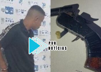 “DEUS É JUSTO”: Apenado é preso com arma depois de atirar em frente a casa noturna e ameaçar atropelar os policiais