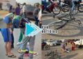 URGENTE: Mãe e filho em bicicleta são atropelados por carro na capital