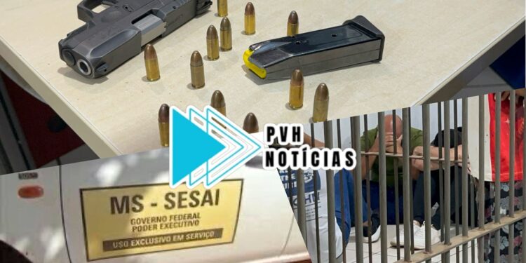 URGENTE: Vídeo Maker de vereador é preso com arma em veículo oficial do governo na BR-364