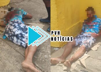 URGENTE: Homem é atacado a pauladas, pedradas e facada por causa de comida no centro