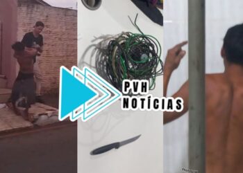 SURRADO: Ladrão é preso depois de tentar matar morador após ser flagrado furtando fios de residência