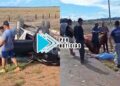ATUALIZADA: Mãe e duas filhas ficam feridas em grave acidente com capotamento na BR-364