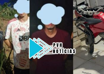 RASTREADOS: Força Tática age rápido e prende trio após furto de moto no centro