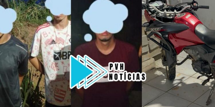 RASTREADOS: Força Tática age rápido e prende trio após furto de moto no centro