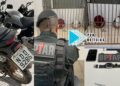URGENTE: BPTAR evita roubos e prende dupla com arma e moto roubada