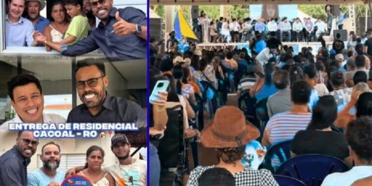 Vereador Dr. Santana participa em Cacoal de entrega de 300 casas do Minha Casa, Minha Vida