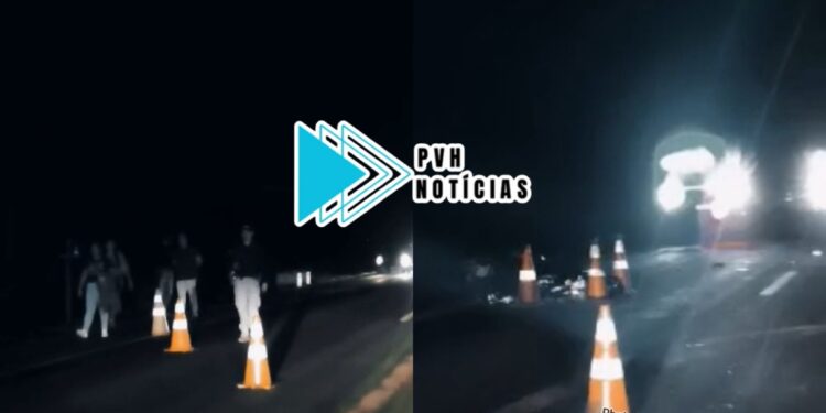 URGENTE: acidente deixa uma pessoa morta na BR-364 em Candeias do Jamari