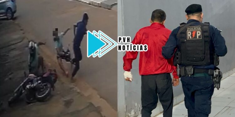 VÍDEO: Criminoso que foi surrado e baleado após tentar roubar moto é preso após alta médica