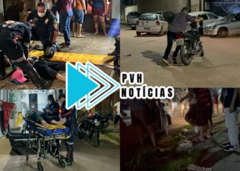 URGENTE: Colisão entre motos deixa três feridos no bairro Lagoinha