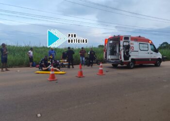 Mãe e criança sofrem fratura em acidente na zona sul