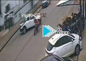 ASSISTA: Vídeo mostra acidente que deixou motociclista com perna dilacerada na capital