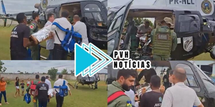 AÇÃO RÁPIDA: Trabalhador é socorrido de helicóptero após queda de telhado em escola municipal