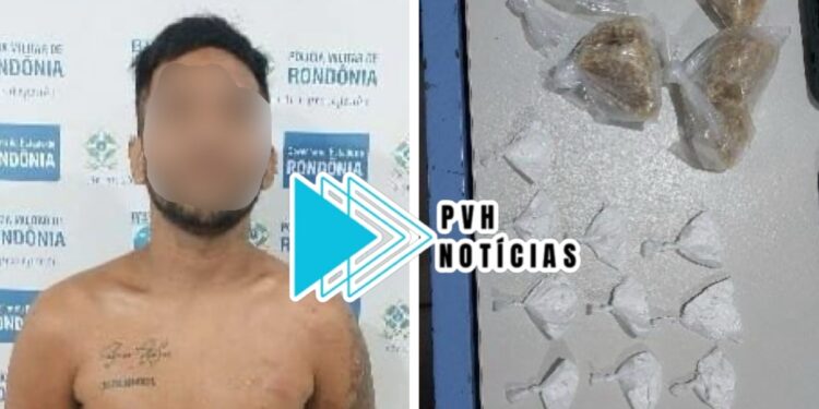 NO TANCREDO: Suspeito de tráfico é preso com drogas após perseguição na zona leste