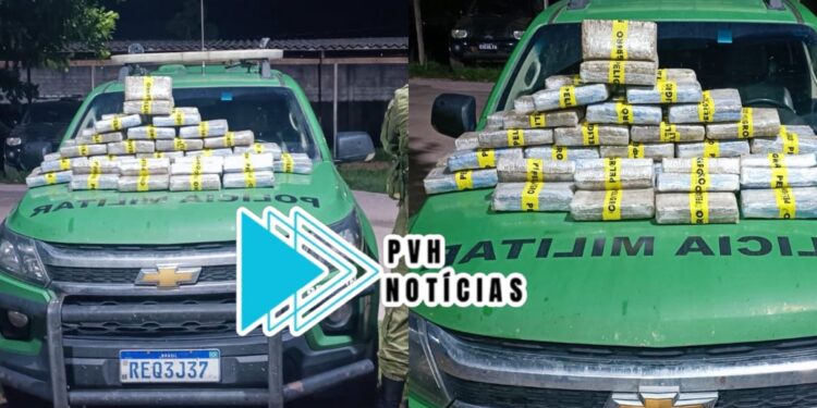 TRÁFICO: BPFron apreende 60kg de drogas após perseguição no bairro Triângulo