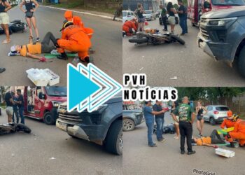 URGENTE: Motociclista sofre fratura em acidente com S10 na Rio de Janeiro