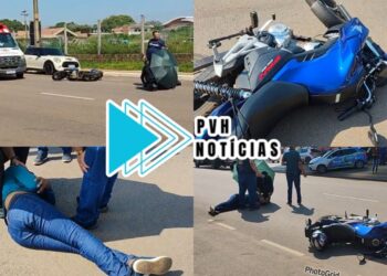 URGENTE: Motociclista bate em traseira de outro veículo e fica ferido na 7 de Setembro