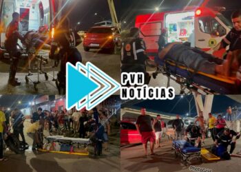 Colisão entre motos deixa três feridos graves na BR-364 em Porto Velho