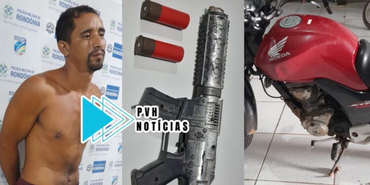 DEU RUIM: Foragido é preso com munições e moto furtada na zona leste