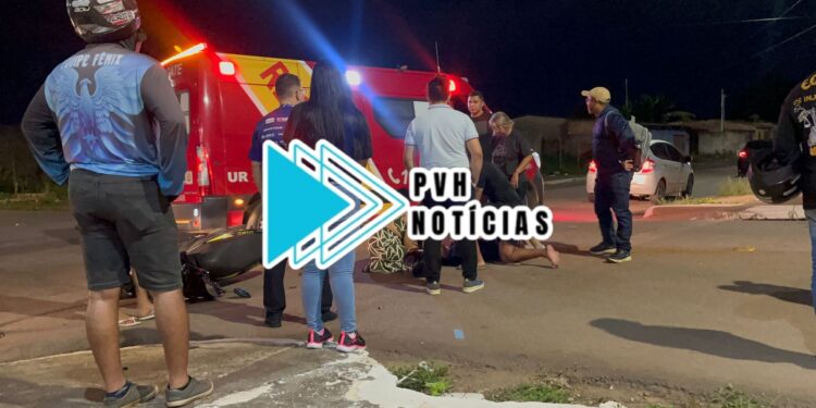 URGENTE: Carro atropela motociclista e motorista foge na zona leste