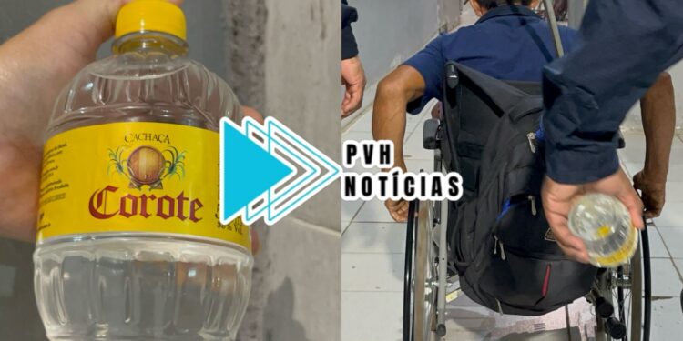 NO ARASUPER: Cadeirante é preso furtando garrafa de “Corote” em supermercado