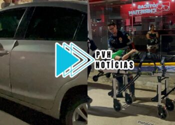 Motorista de Civic abre a porta e derruba funcionária do IG de bike na Jatuarana