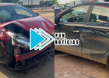 SUSTO GRANDE: HB20 capota em acidente na Avenida Abunã