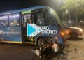 SAINDO DO POSTO: Motociclista é atropelado por ônibus na Avenida Guaporé