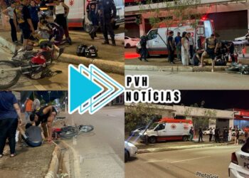 URGENTE: Casal cai de moto após ser fechado por Gol na Nações Unidas