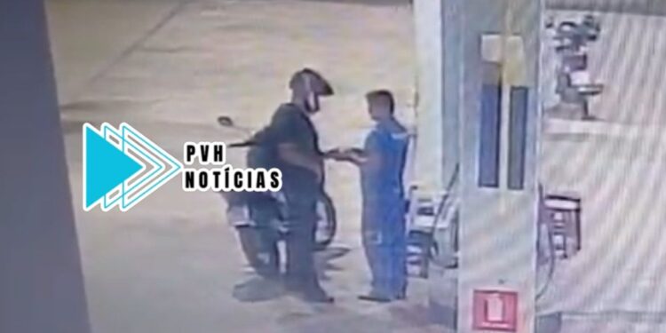 Segurança filmado fazendo assalto em postos de combustíveis é preso pela PM em Porto Velho