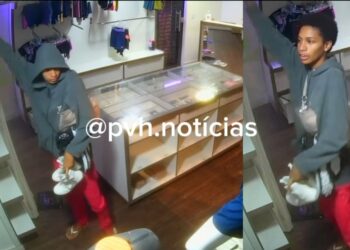 VÍDEO: Bandidos são filmados fazendo furto em academia na zona leste