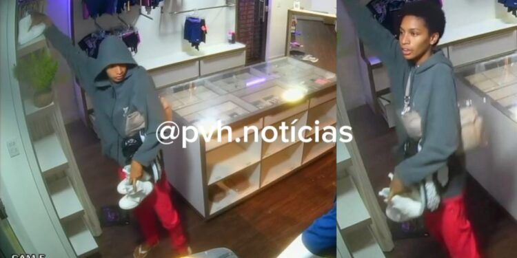 VÍDEO: Bandidos são filmados fazendo furto em academia na zona leste