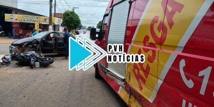 URGENTE: Militar da Aeronáutica em moto de alta cilindrada sofre grave acidente na Avenida Jorge Teixeira