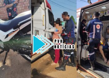 URGENTE: Moto aplicativo foge depois de causar acidente e deixar mulher grávida e marido feridos na zona sul