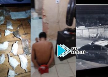 ATUALIZADA: Equipe do sgt Machado flagra adolescente vendendo drogas em boca de fumo na zona leste