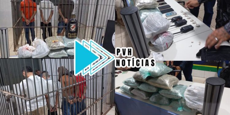 TRÁFICO: Força Tática do 1º Batalhão prende quadrilha com drogas em boca de fumo no centro