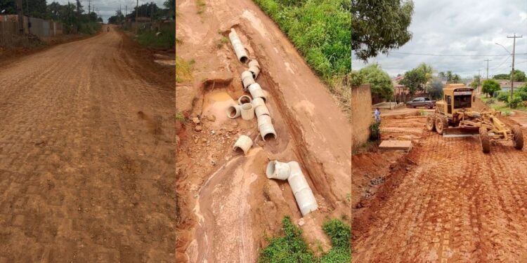 Obra de pavimentação em União Bandeirantes entra na fase final, afirma engenheiro em reunião com vereador Adalto