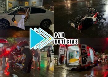 URGENTE: Motociclista quebra braço e perna em grave acidente na Rio de Janeiro