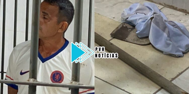 NA CABEÇA: Homem é preso após atacar vizinho com enxadada em residência