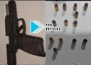 PM ESCUTOU: Homem é preso após fazer disparos com pistola em via pública na zona leste