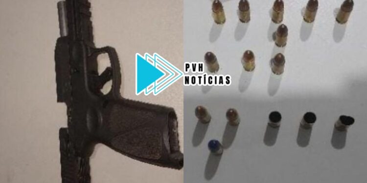 PM ESCUTOU: Homem é preso após fazer disparos com pistola em via pública na zona leste