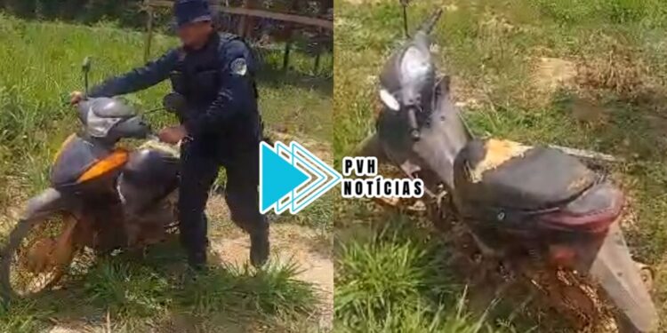 TA NA MÃO: Equipe do sgt Machado recupera moto roubada na BR-319