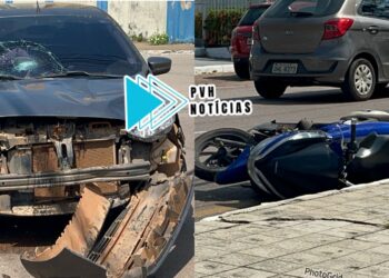 URGENTE: Motociclista avança preferencial e sofre grave atropelamento no centro