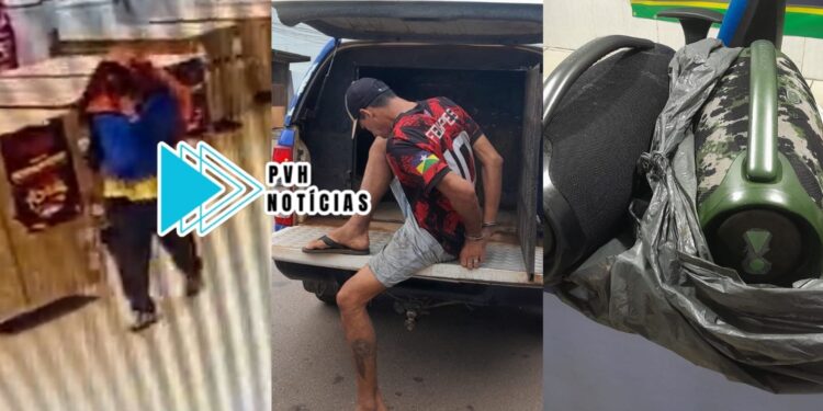 VOLTOU PARA BUSCAR: Ladrão é preso após furto em Loja Gazin na zona leste