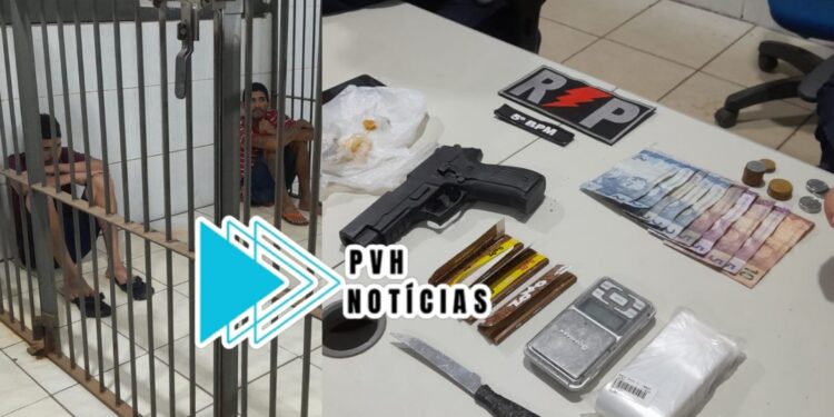 NO MARIANA: Guarnição do sgt Frantz prende dupla com droga e arma falsa na zona leste
